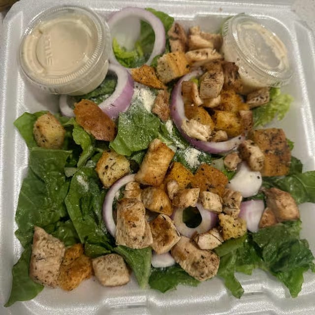 Chicken Caesar Salad.
