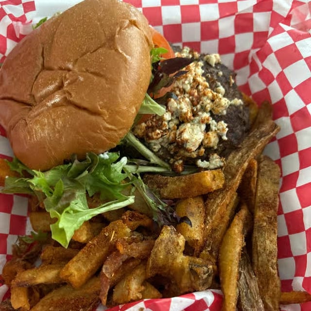 Black-N-Blue Burger.