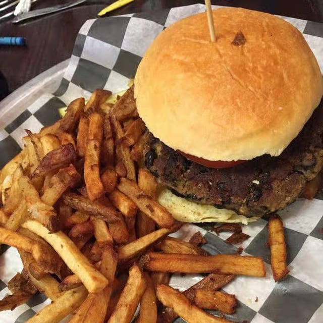 The Black Bean Burger.