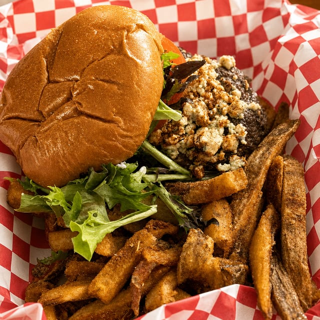 Black-N-Blue Burger.