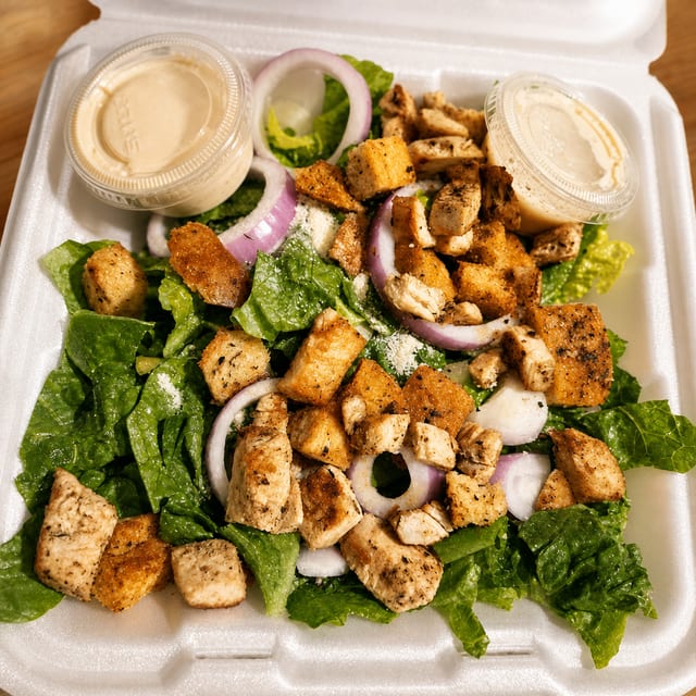 Chicken Caesar Salad.