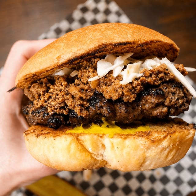 The Mack & Mack Burger - Carolina Burger.