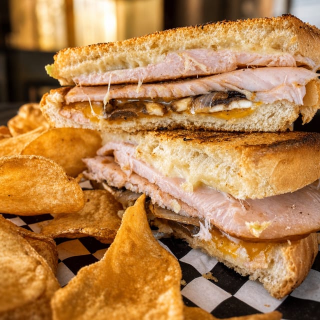 Turkey Melt Sandwich.