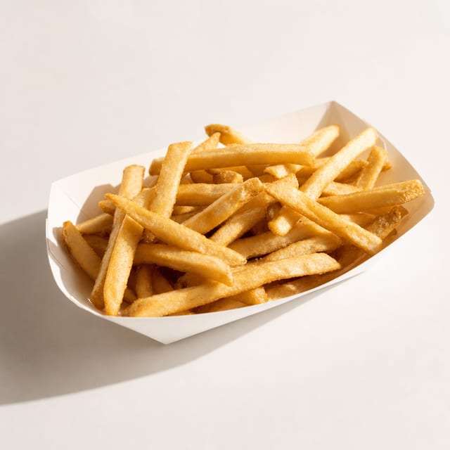 Hand Cut Fries.
